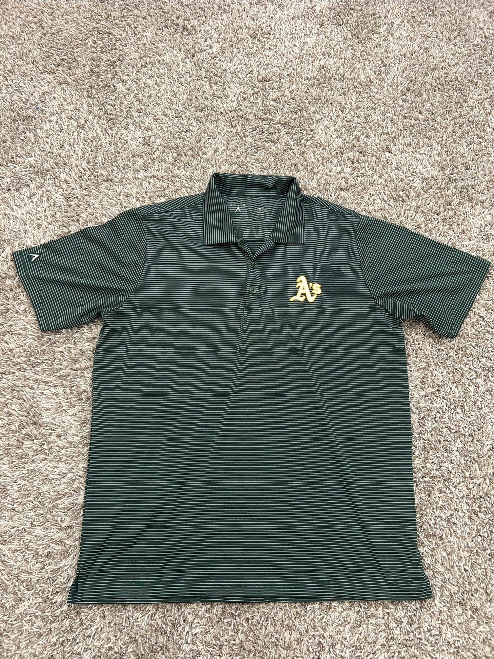Antigua Oakland A’s Polo Shirt Men’s Large Short Sleeve Stretch MLB
